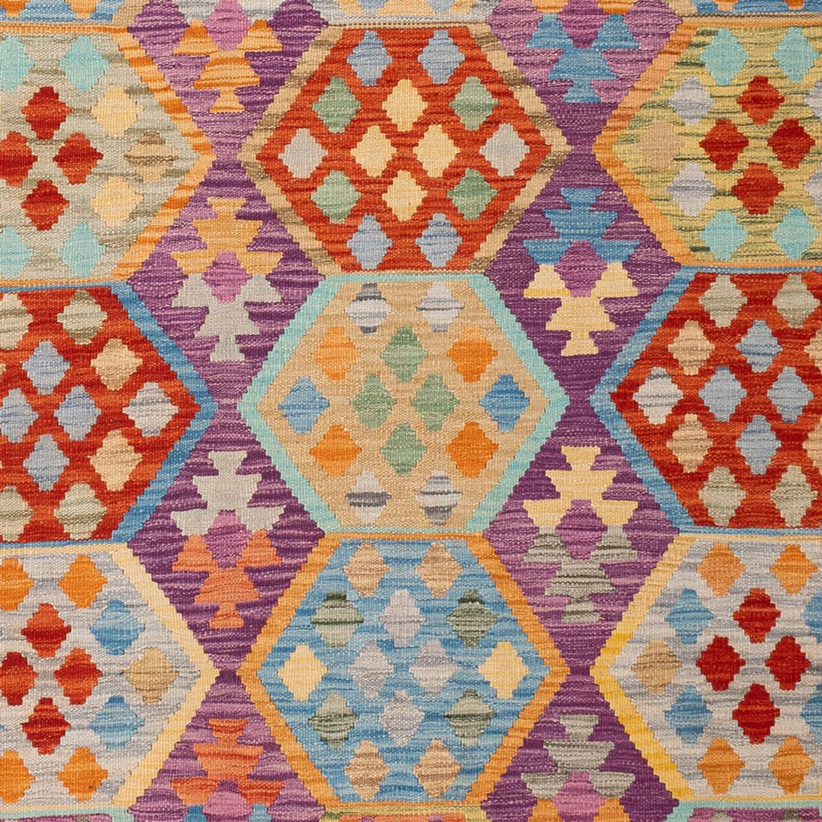 Tappeto Kelim - Splash - 313 x 206 cm - multicolore