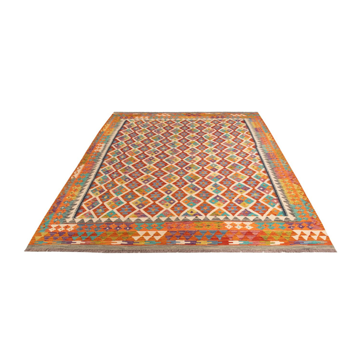 Tappeto Kelim - Splash - 307 x 205 cm - multicolore