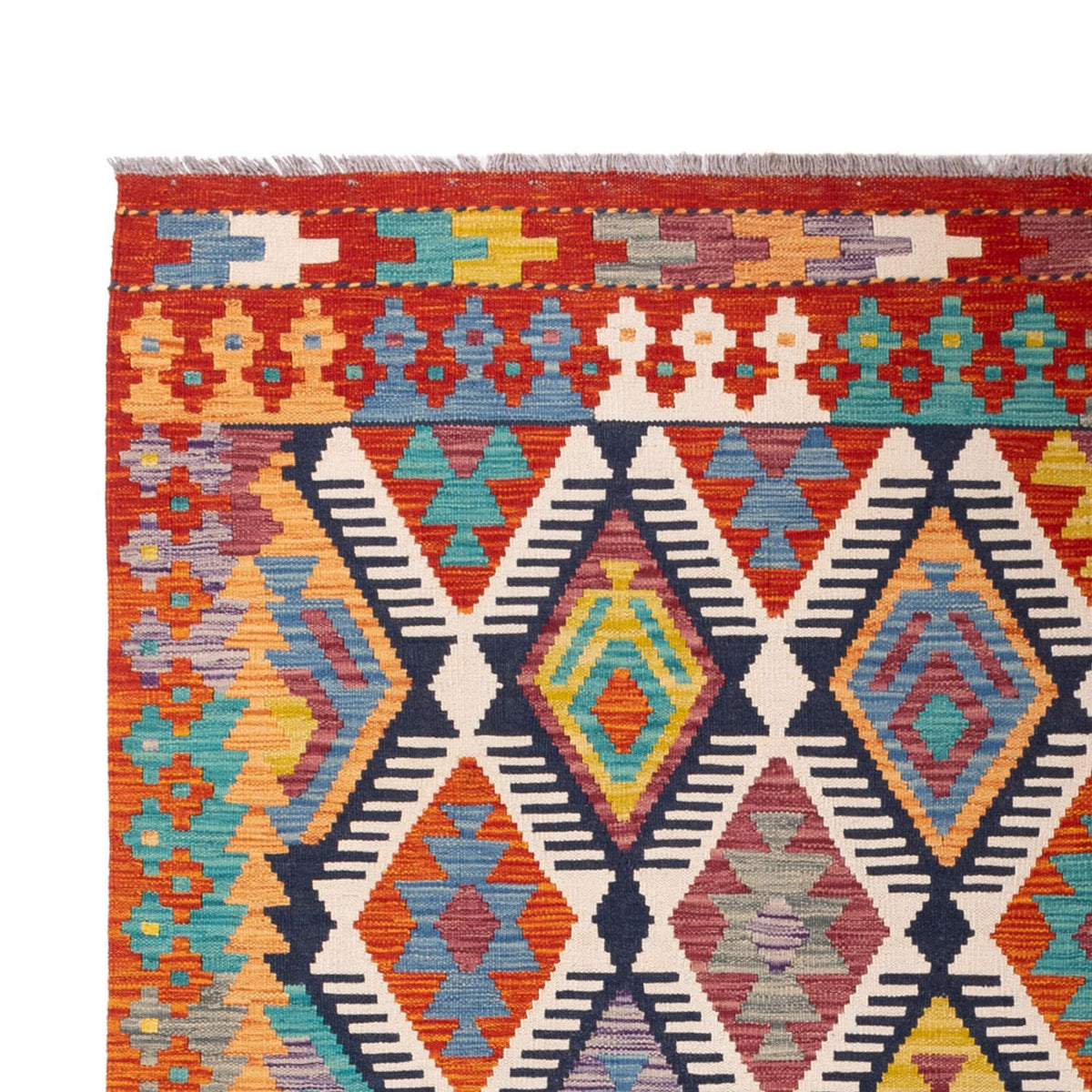 Tappeto Kelim - Splash - 308 x 205 cm - multicolore