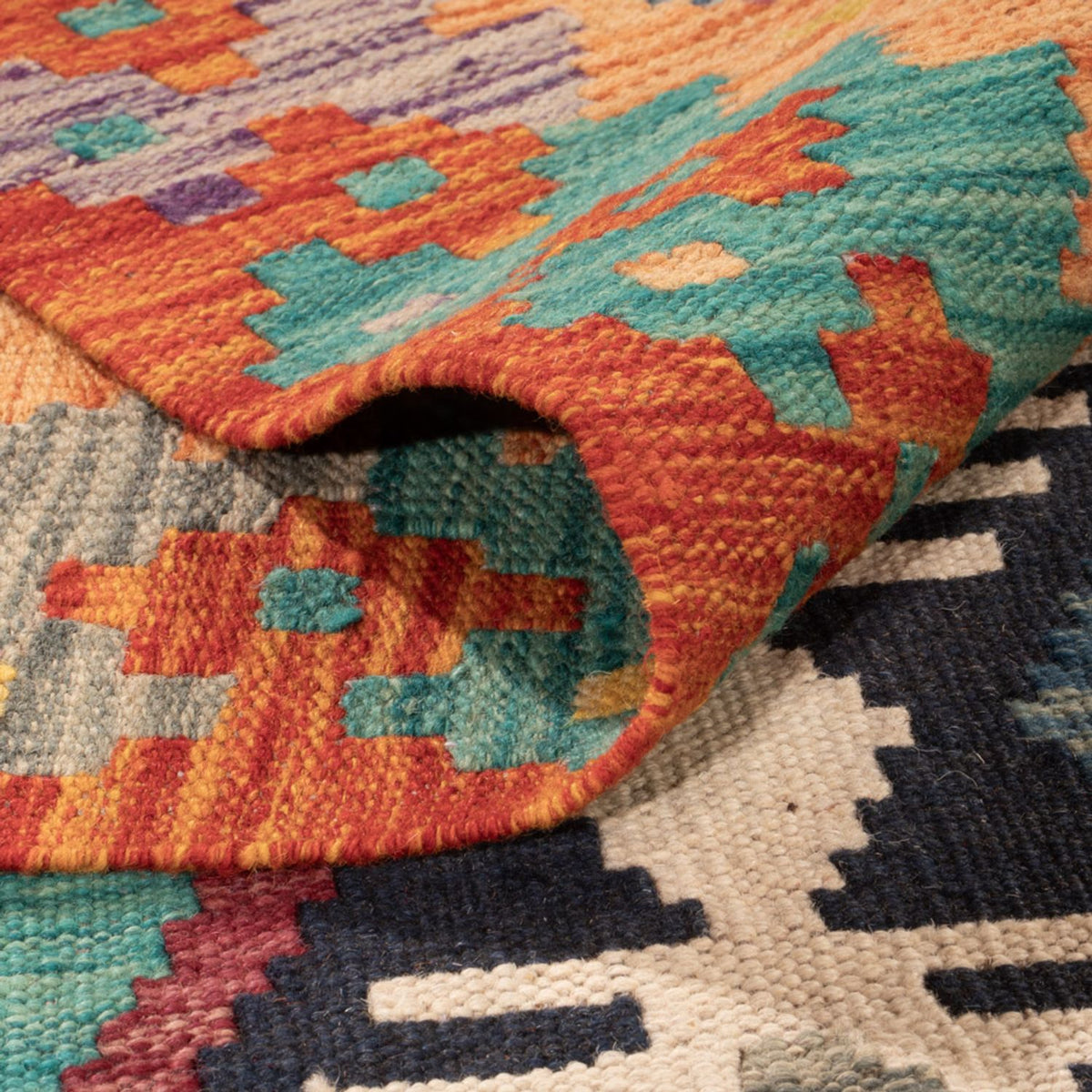 Tappeto Kelim - Splash - 308 x 205 cm - multicolore