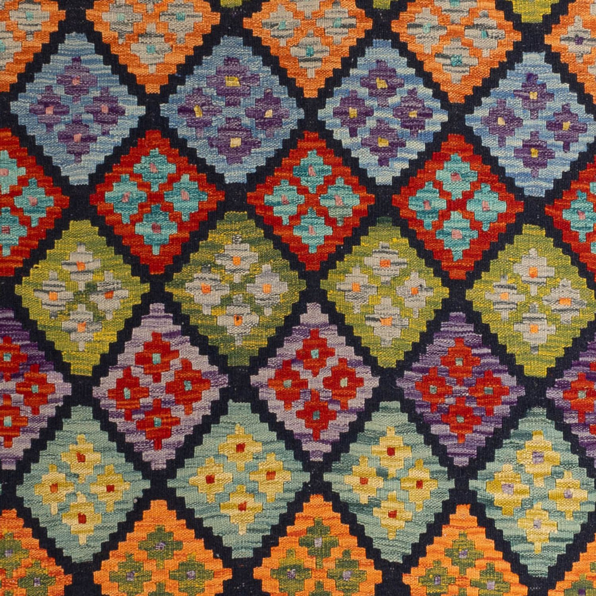 Tappeto Kelim - Splash - 298 x 206 cm - multicolore