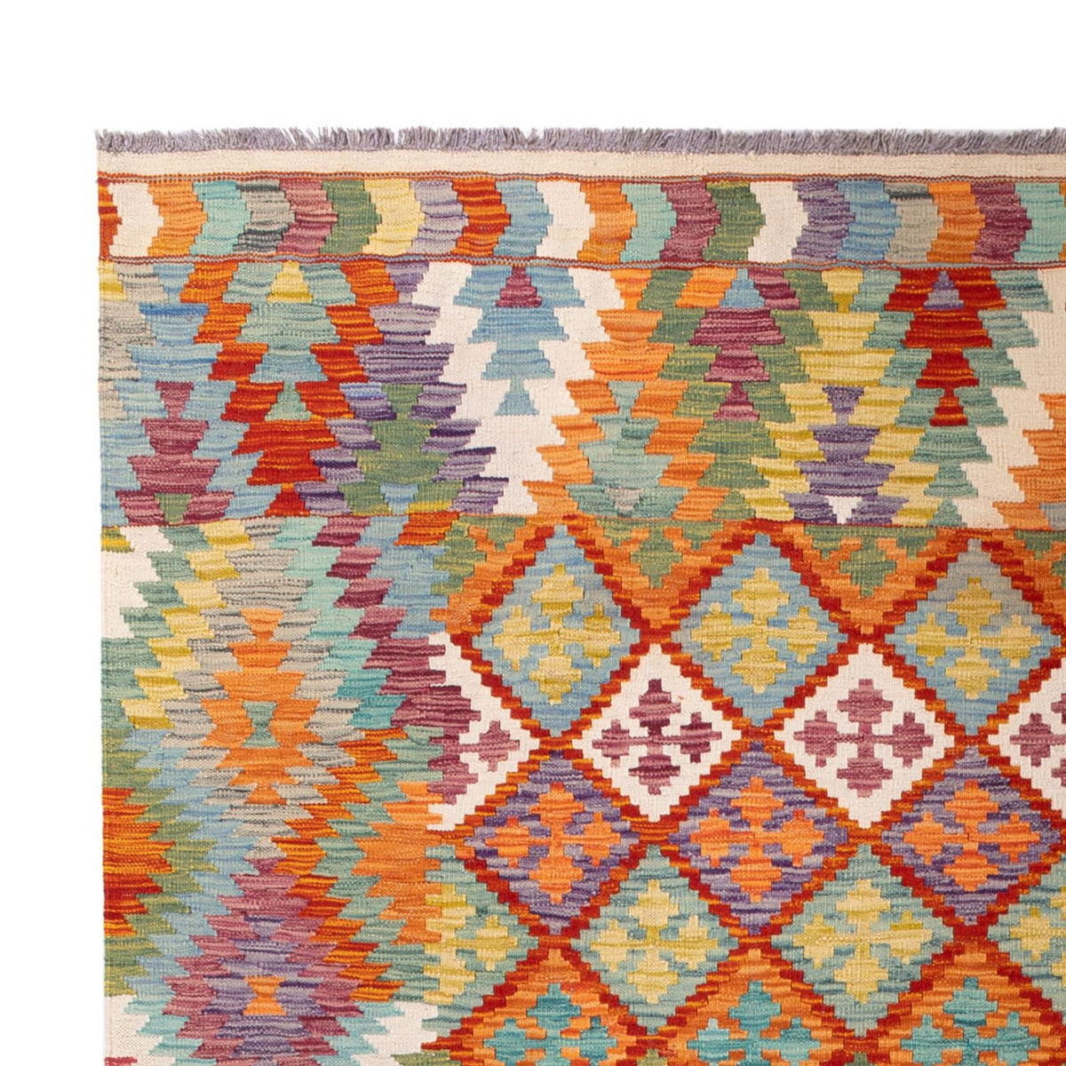 Tappeto Kelim - Splash - 296 x 209 cm - multicolore