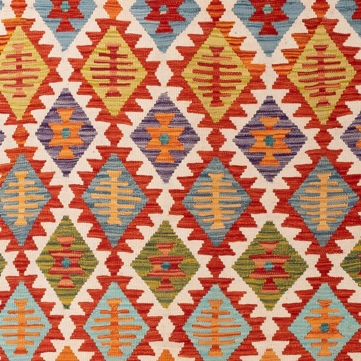 Tappeto Kelim - Splash - 307 x 200 cm - multicolore