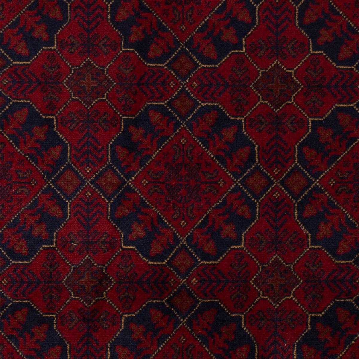 Tappeto afgano - Kunduz - 196 x 126 cm - rosso scuro