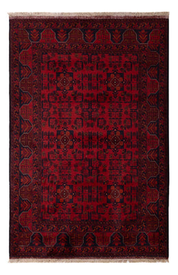 Tappeto afgano - Kunduz - 191 x 127 cm - rosso scuro