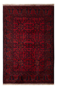 Tappeto afgano - Kunduz - 191 x 127 cm - rosso scuro