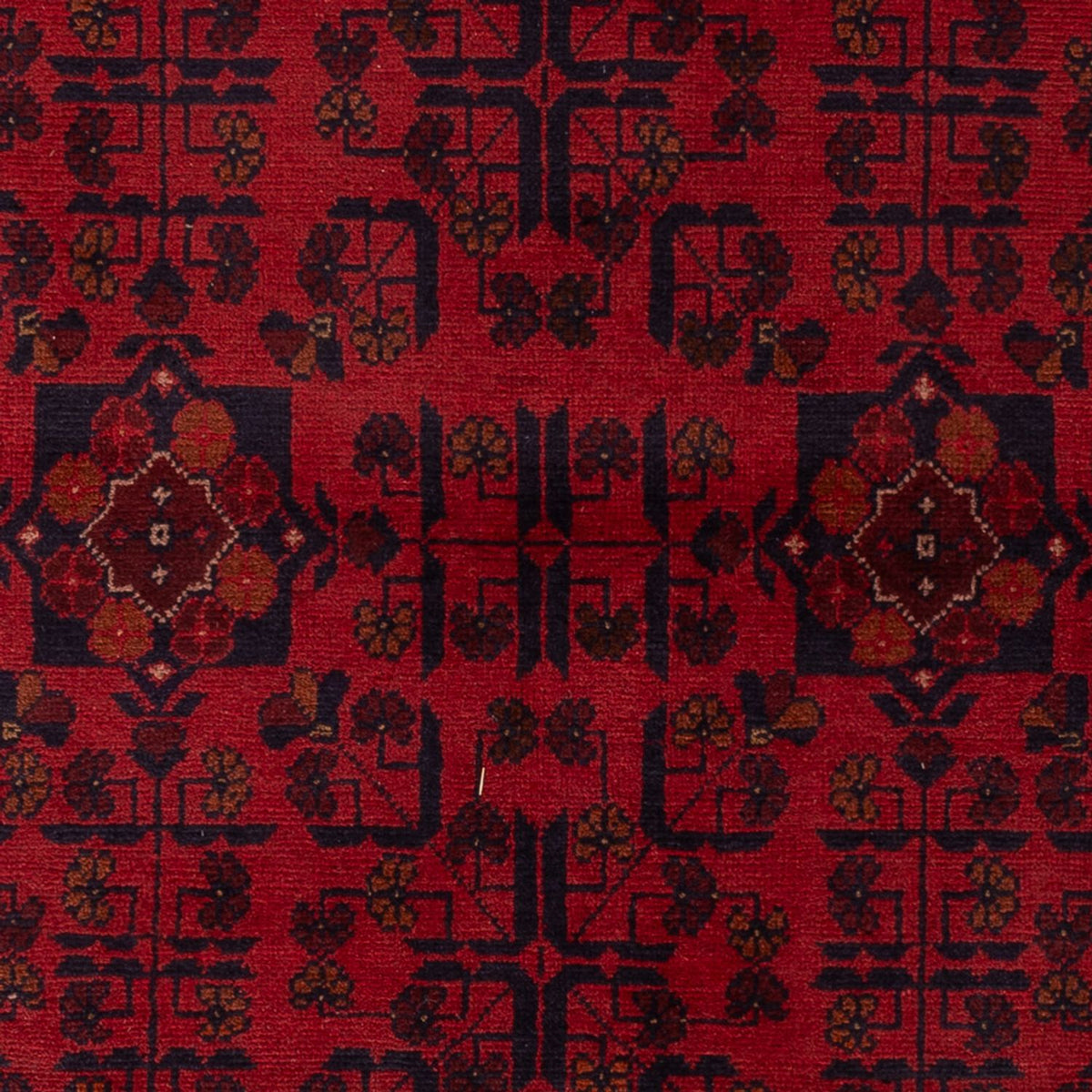 Tappeto afgano - Kunduz - 191 x 127 cm - rosso scuro