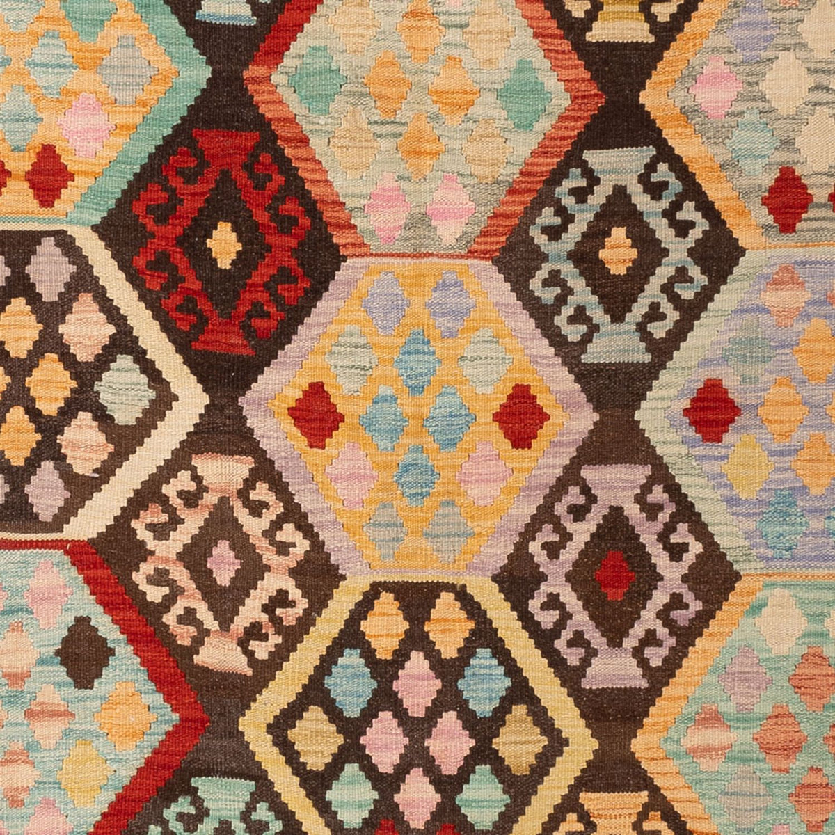 Tappeto Kelim - Splash - 294 x 201 cm - multicolore