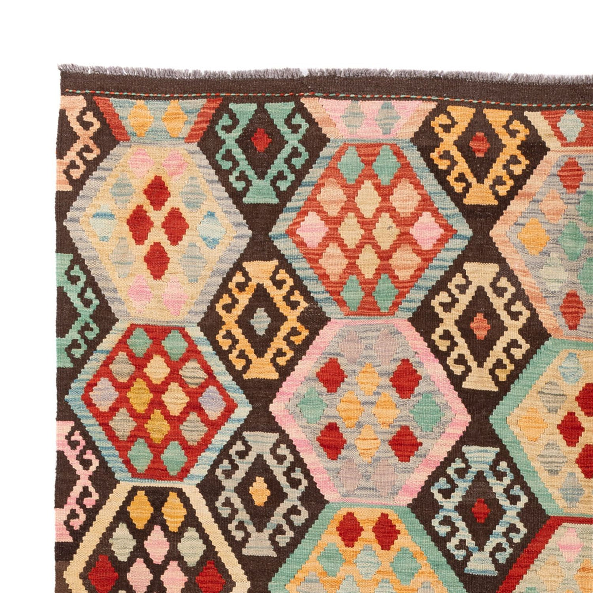 Tappeto Kelim - Splash - 294 x 201 cm - multicolore