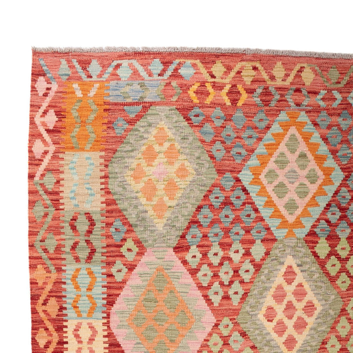 Tappeto Kelim - Splash - 308 x 206 cm - multicolore