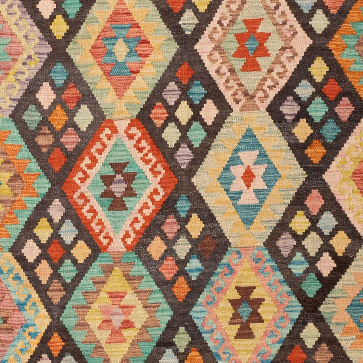 Tappeto Kelim - Splash - 306 x 201 cm - multicolore