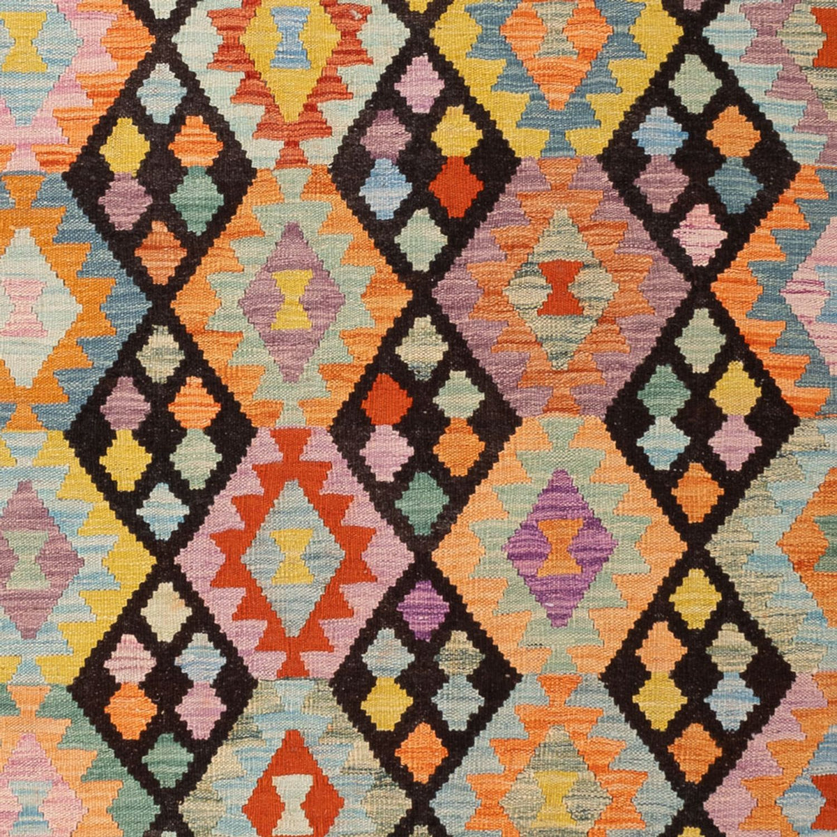 Tappeto Kelim - Splash - 300 x 205 cm - multicolore