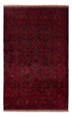 Tappeto afgano - Kunduz - 201 x 128 cm - rosso scuro