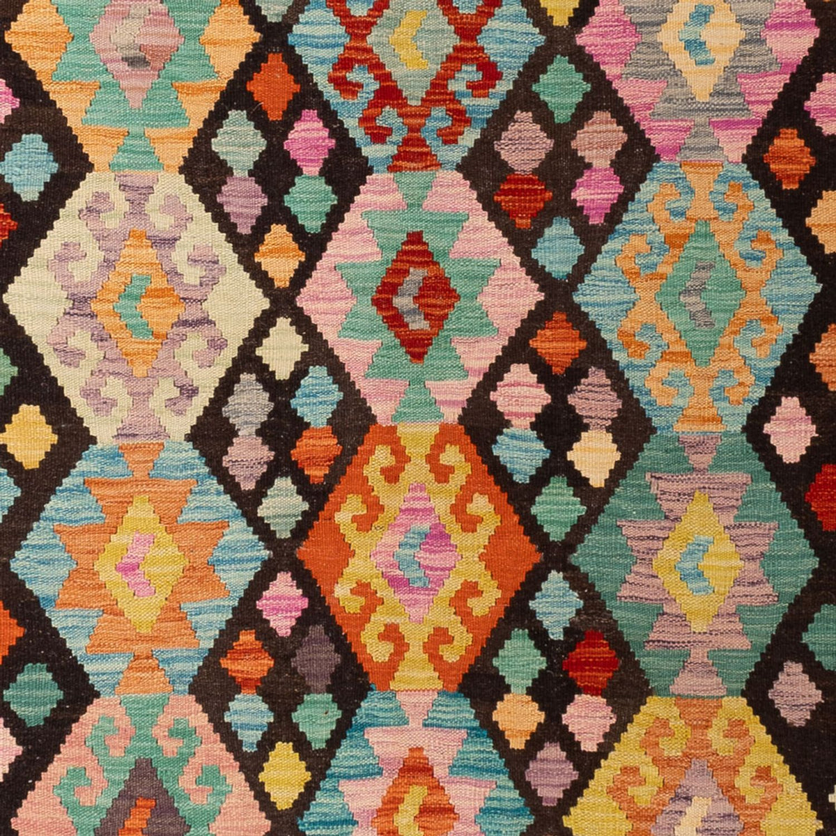 Tappeto Kelim - Splash - 291 x 197 cm - multicolore