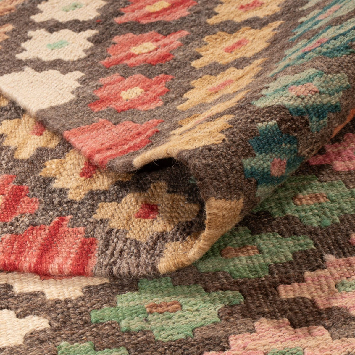 Tappeto Kelim - Splash - 296 x 204 cm - multicolore