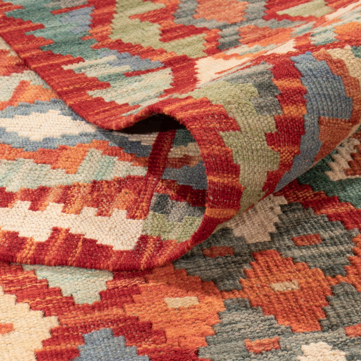 Tappeto Kelim - Splash - 294 x 213 cm - multicolore