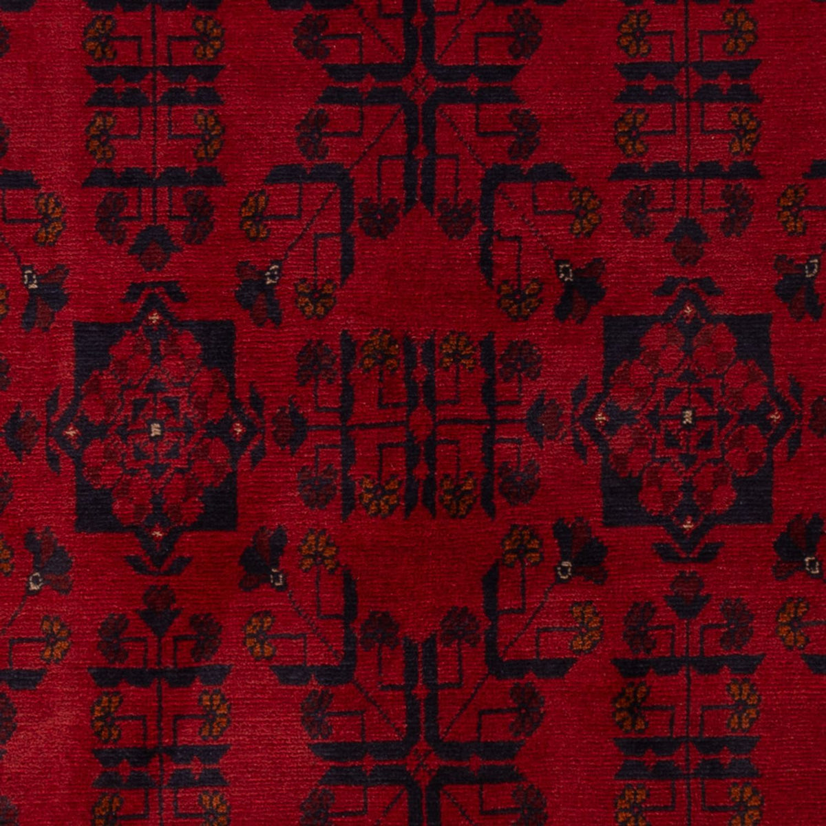 Tappeto afgano - Kunduz - 195 x 125 cm - rosso scuro