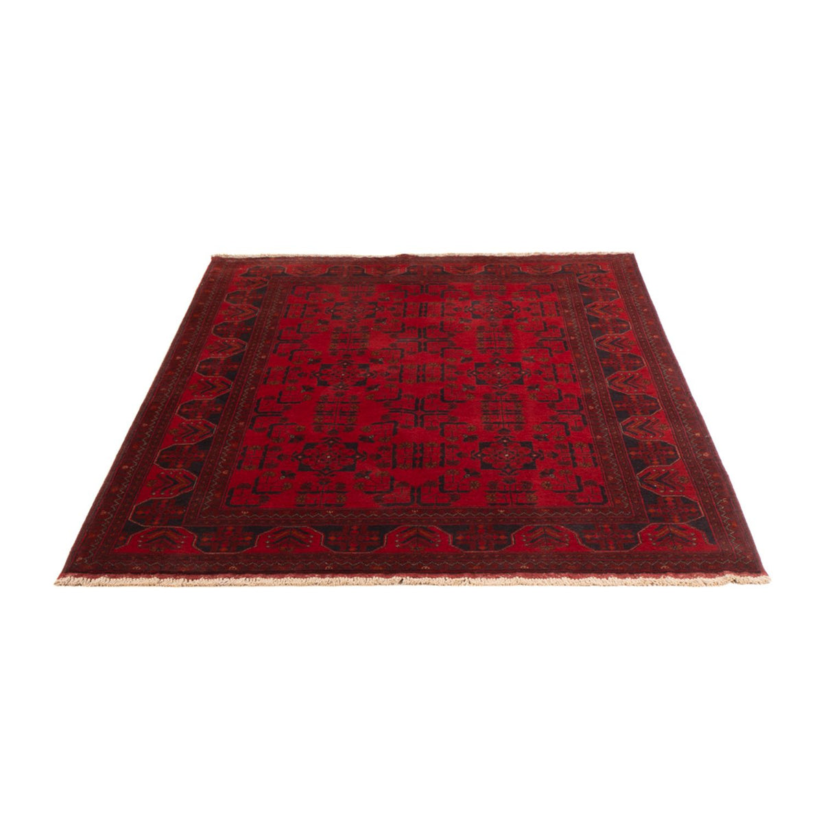 Tappeto afgano - Kunduz - 195 x 125 cm - rosso scuro