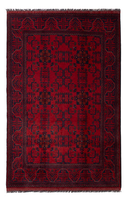 Tappeto afgano - Kunduz - 197 x 125 cm - rosso scuro