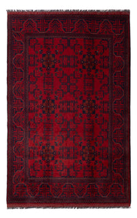 Tappeto afgano - Kunduz - 197 x 125 cm - rosso scuro