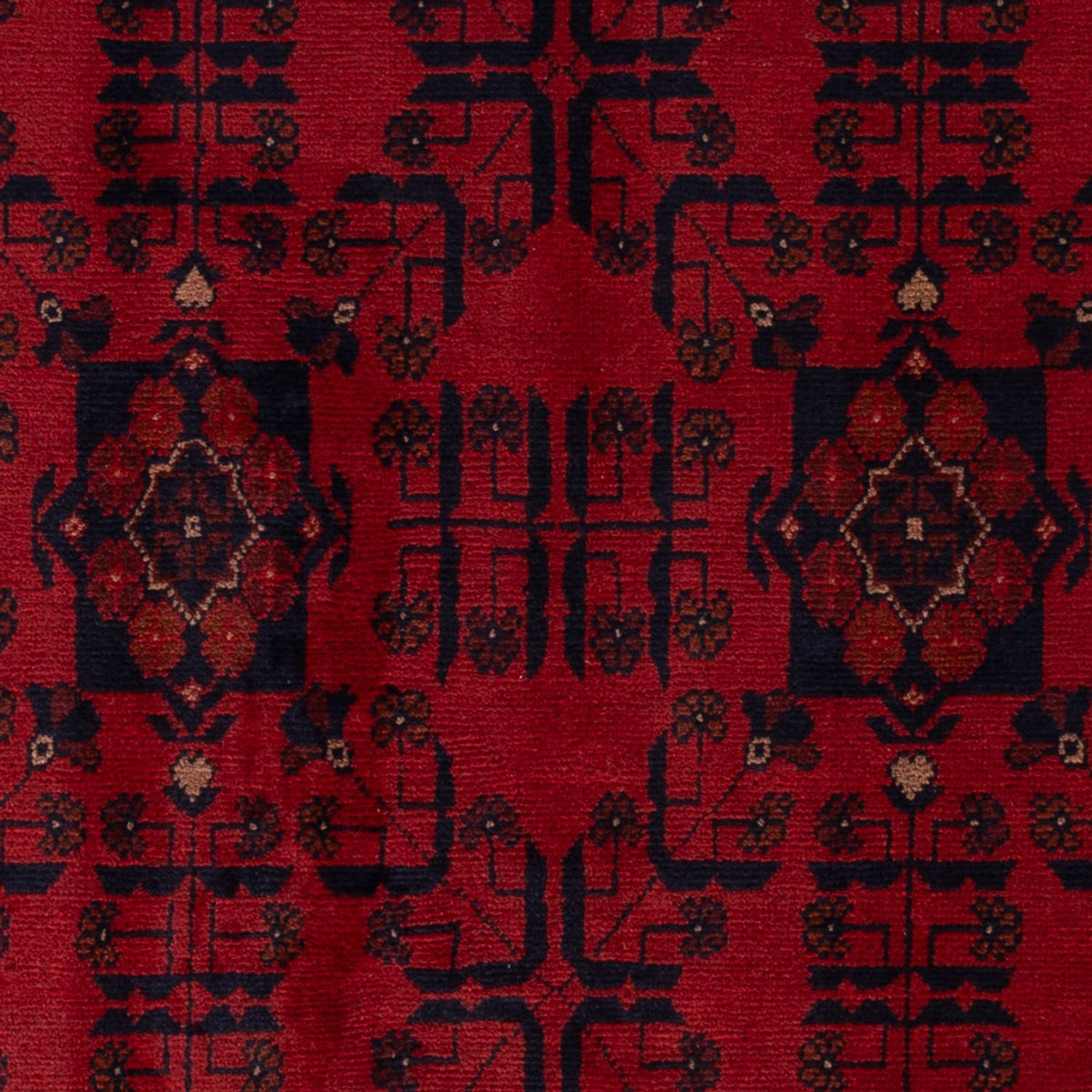Tappeto afgano - Kunduz - 197 x 121 cm - rosso scuro