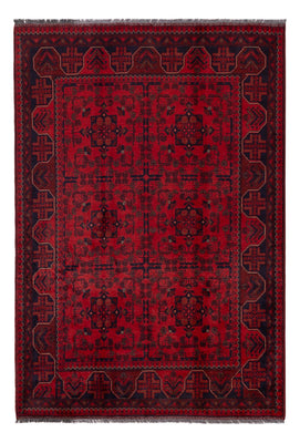 Tappeto afgano - Kunduz - 195 x 128 cm - rosso scuro