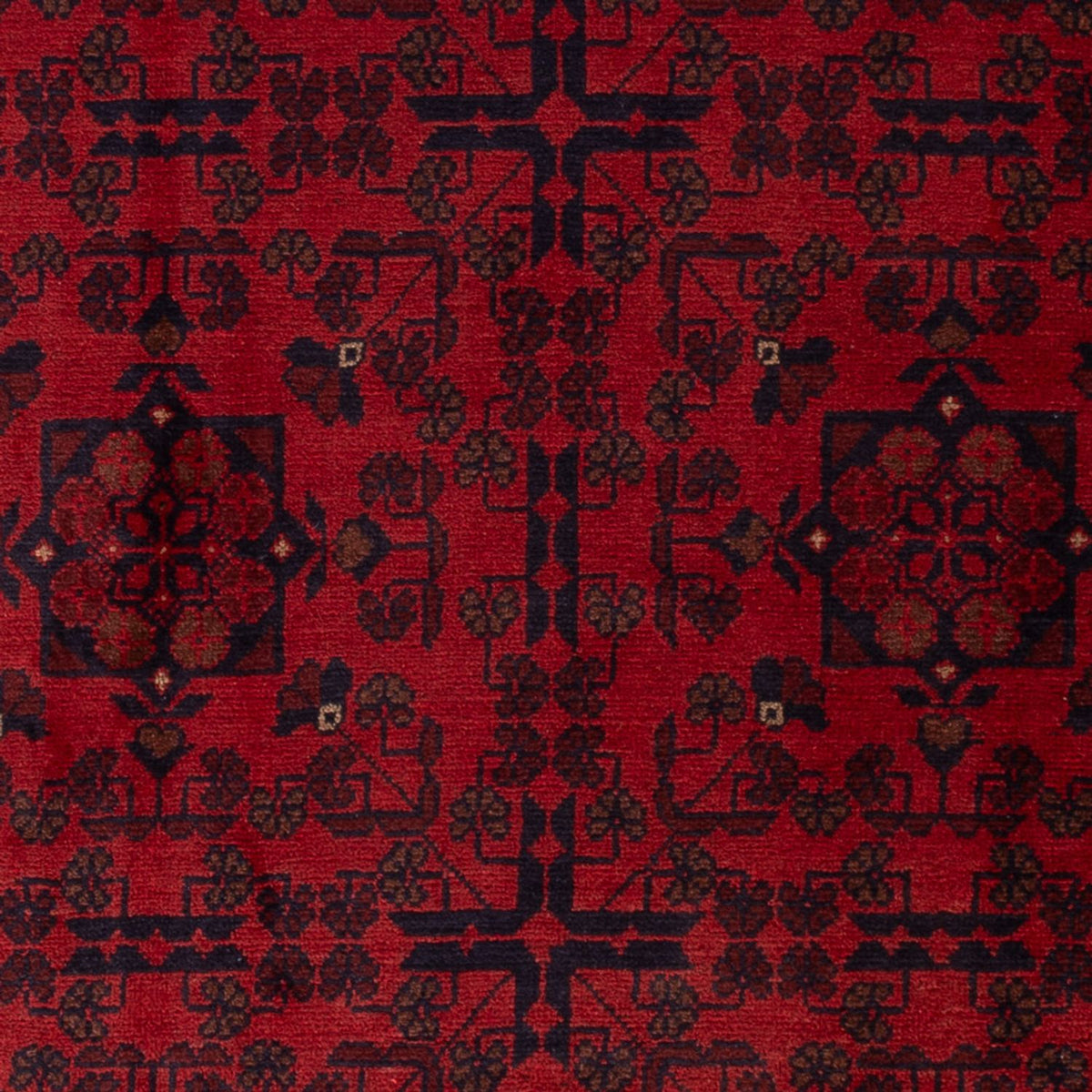 Tappeto afgano - Kunduz - 195 x 128 cm - rosso scuro
