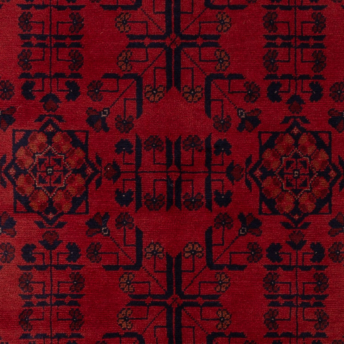 Tappeto afgano - Kunduz - 194 x 133 cm - rosso scuro