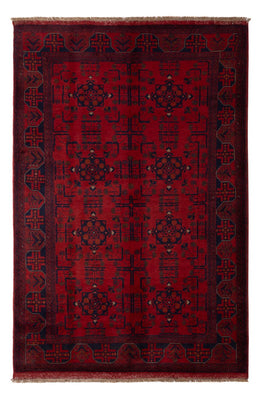 Tappeto afgano - Kunduz - 198 x 130 cm - rosso scuro