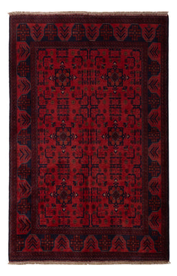 Tappeto afgano - Kunduz - 193 x 127 cm - rosso scuro