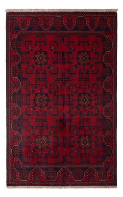 Tappeto afgano - Kunduz - 196 x 121 cm - rosso scuro