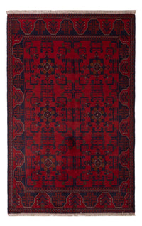 Tappeto afgano - Kunduz - 196 x 121 cm - rosso scuro