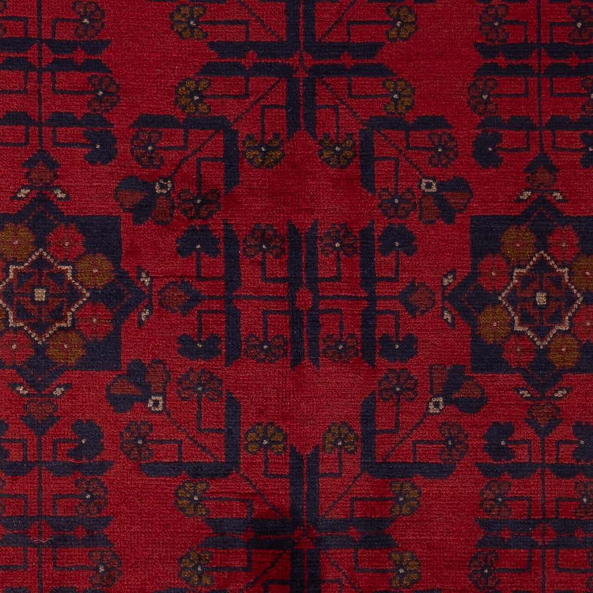 Tappeto afgano - Kunduz - 196 x 121 cm - rosso scuro