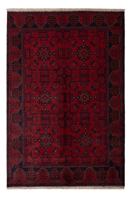 Tappeto afgano - Kunduz - 192 x 127 cm - rosso scuro