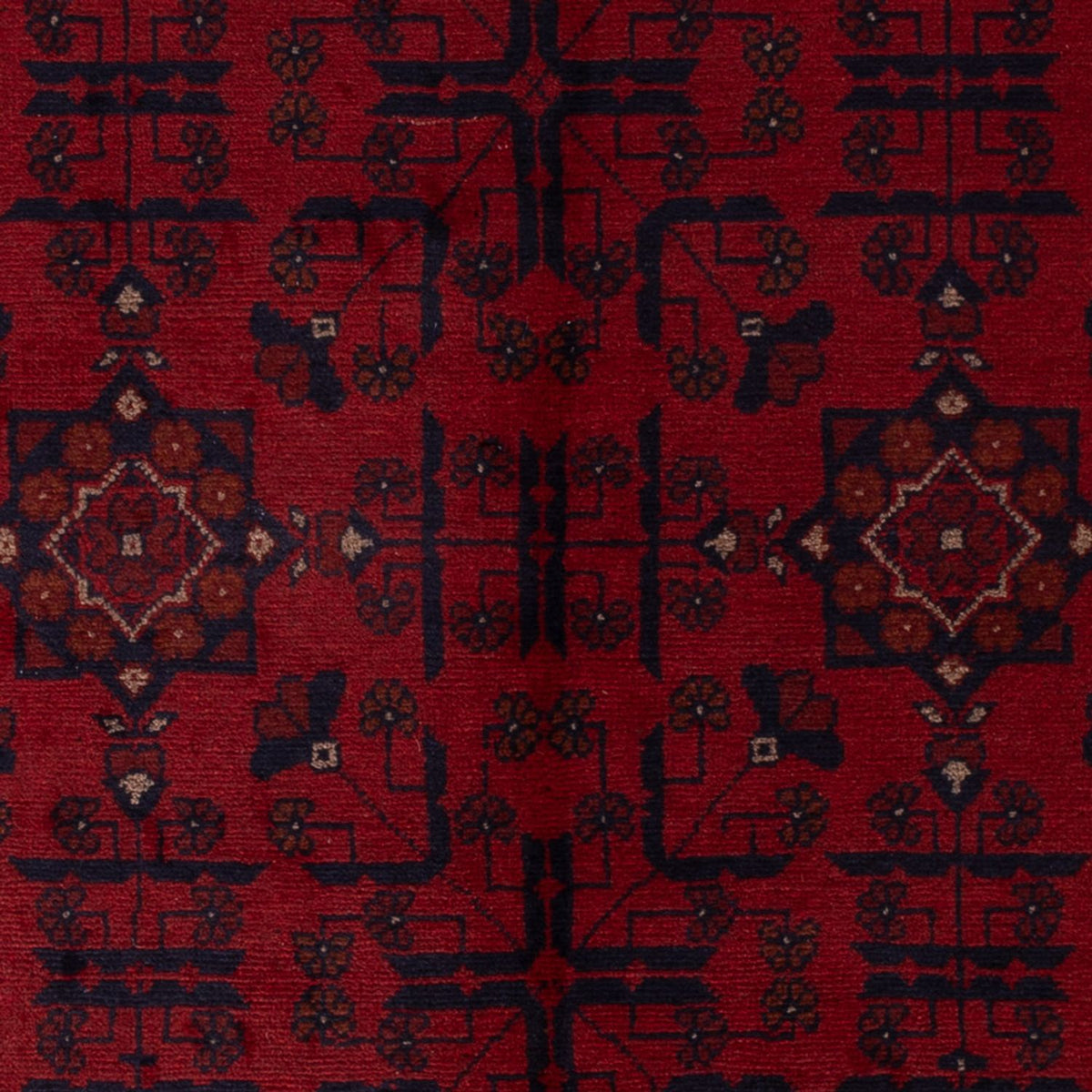 Tappeto afgano - Kunduz - 192 x 127 cm - rosso scuro