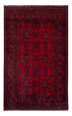 Tappeto afgano - Kunduz - 195 x 121 cm - rosso scuro