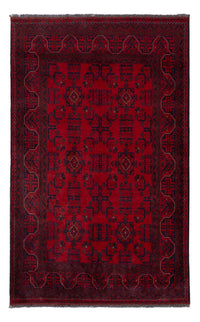 Tappeto afgano - Kunduz - 195 x 121 cm - rosso scuro