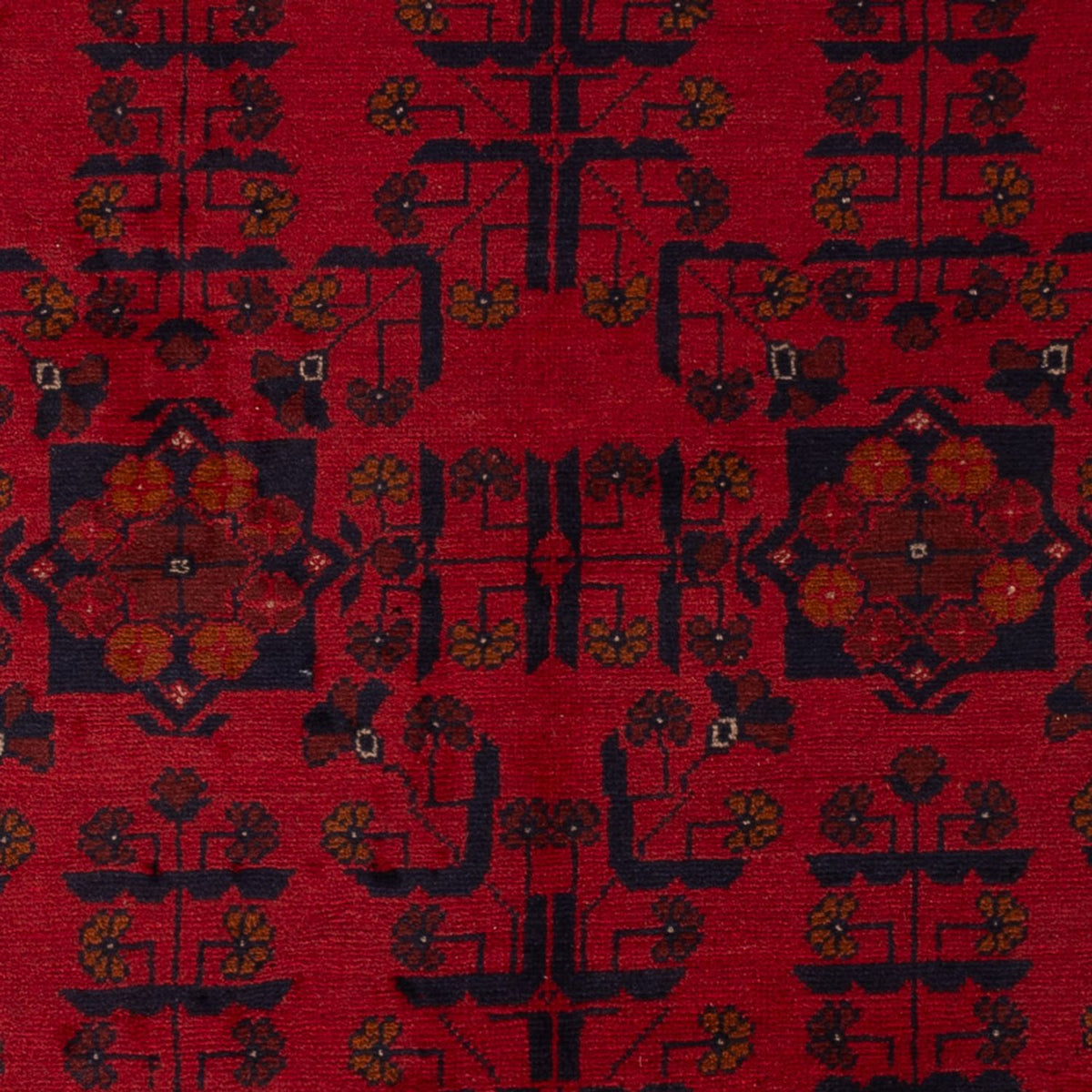 Tappeto afgano - Kunduz - 189 x 129 cm - rosso scuro