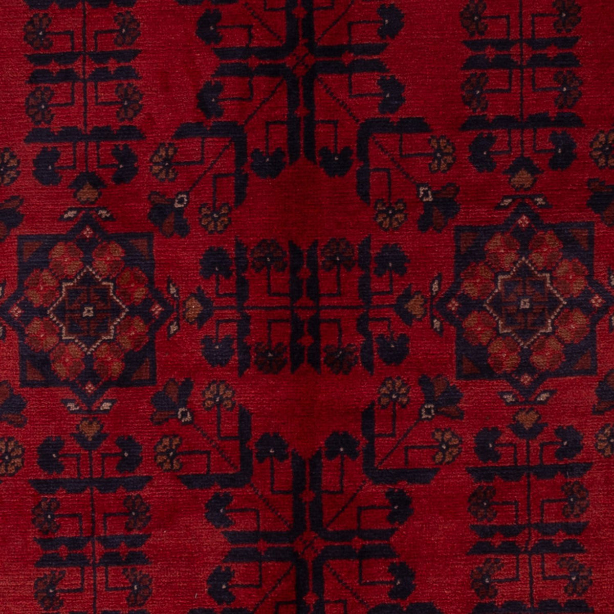 Tappeto afgano - Kunduz - 195 x 125 cm - rosso scuro