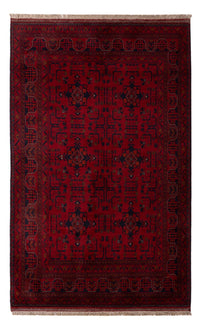 Tappeto afgano - Kunduz - 201 x 130 cm - rosso scuro