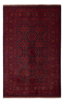 Tappeto afgano - Kunduz - 193 x 124 cm - rosso scuro