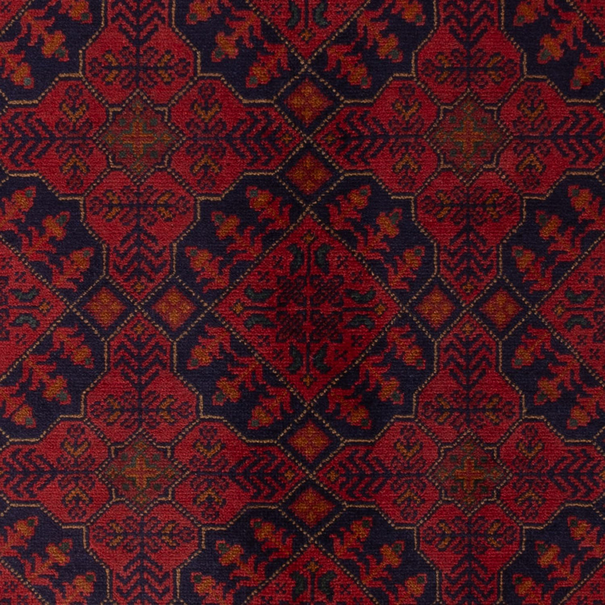 Tappeto afgano - Kunduz - 193 x 124 cm - rosso scuro