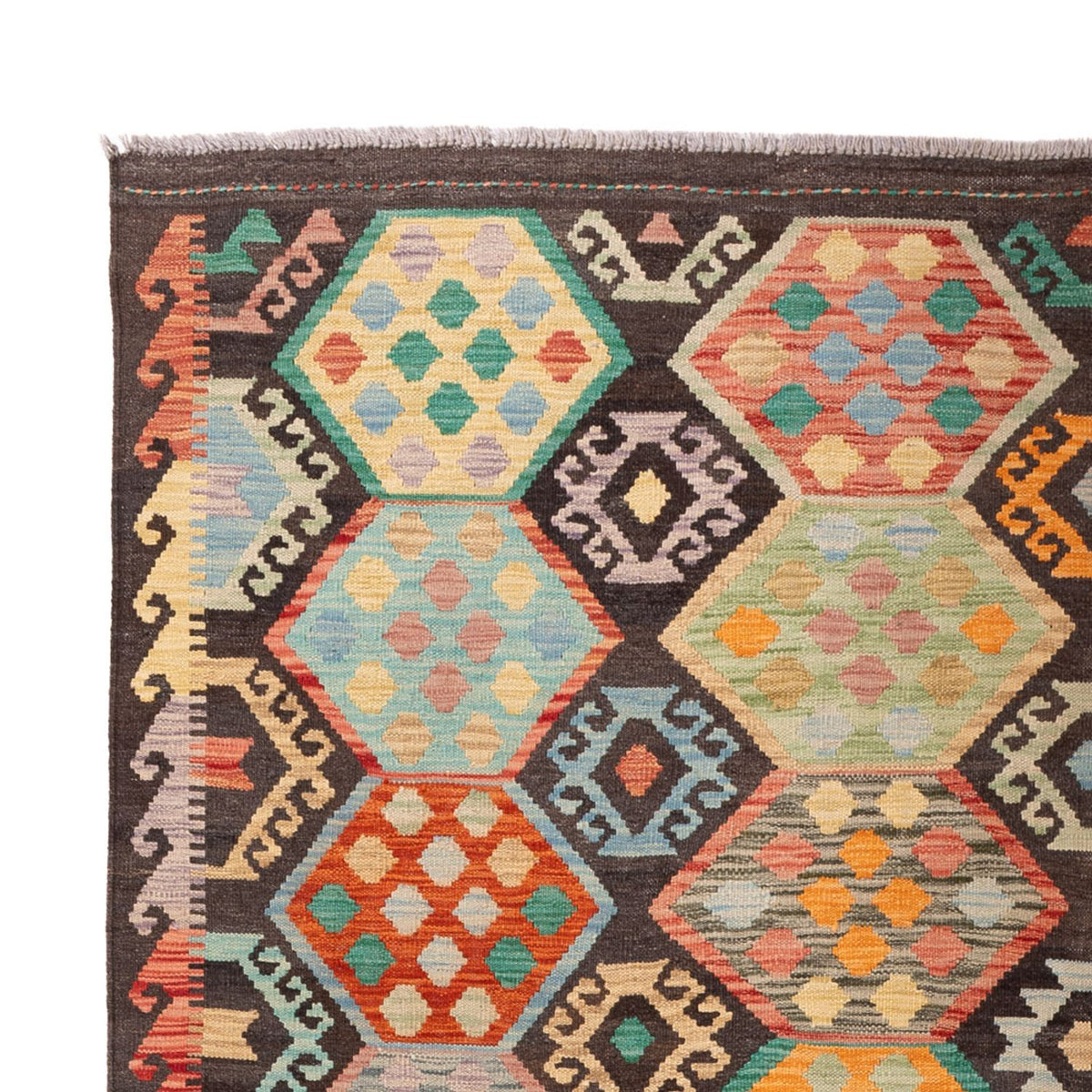 Tappeto Kelim - Splash - 297 x 204 cm - multicolore