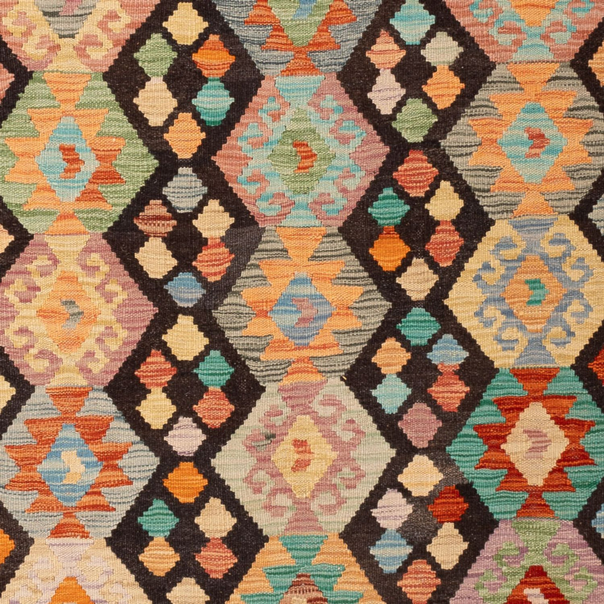 Tappeto Kelim - Splash - 300 x 197 cm - multicolore