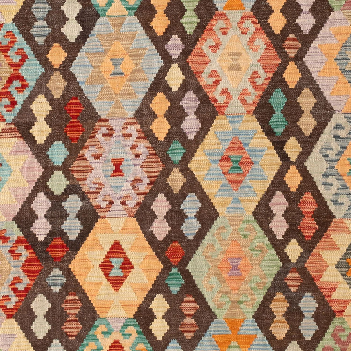 Tappeto Kelim - Splash - 301 x 202 cm - multicolore