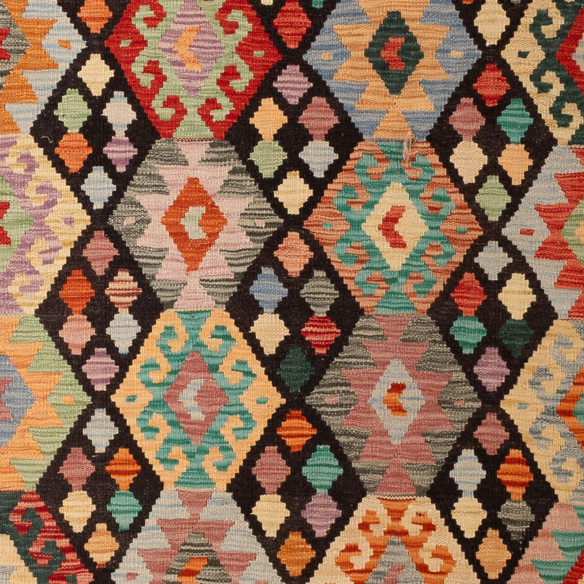 Tappeto Kelim - Splash - 298 x 201 cm - multicolore