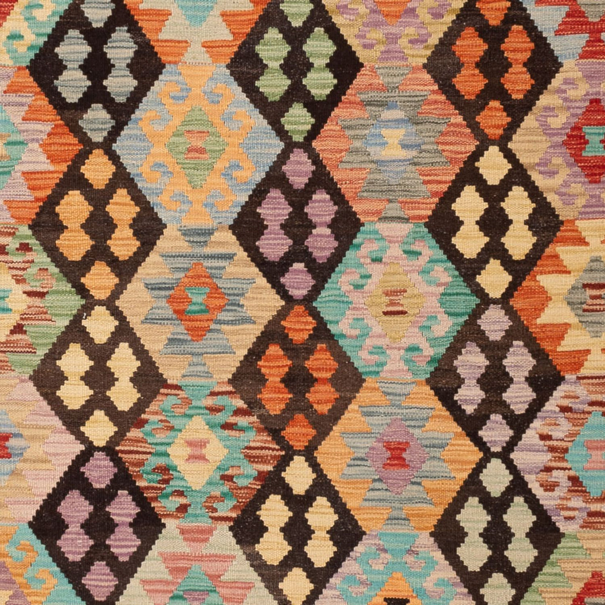 Tappeto Kelim - Splash - 296 x 208 cm - multicolore