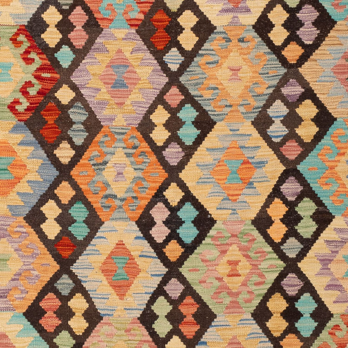 Tappeto Kelim - Splash - 307 x 199 cm - multicolore