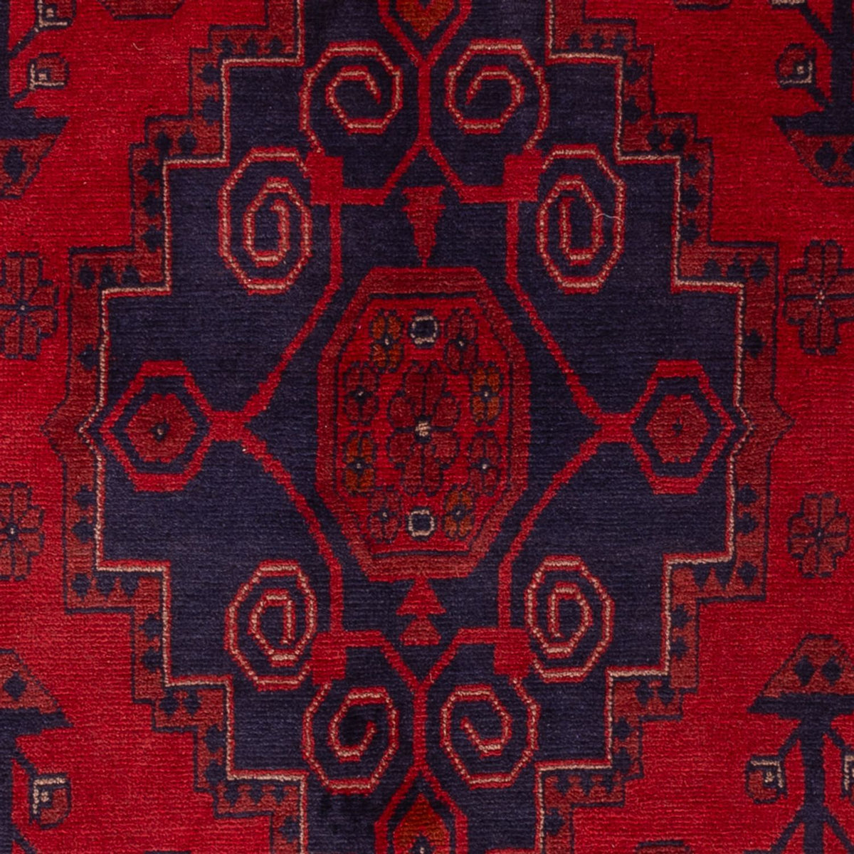 Tappeto afgano - Kunduz - 190 x 121 cm - rosso scuro