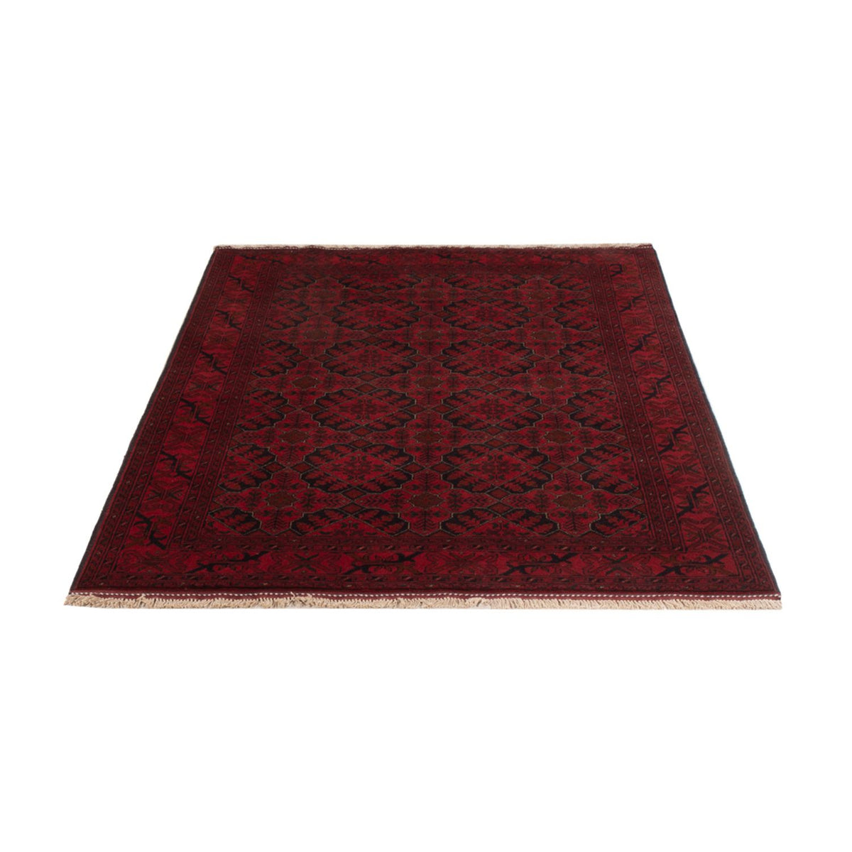 Tappeto afgano - Kunduz - 195 x 123 cm - rosso scuro